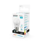 Лампа светодиодная LED 6 Вт 450 лм 4100К шар P45 нейтральный E27 AC 220В Elementary Gauss