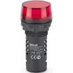 Лампа коммутационная ЛК-22 ADDS диам. 22мм LED красная 220В AC/DC