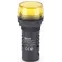 Лампа коммутационная ЛК-22 ADDS диам. 22мм LED желтая 220В AC/DC