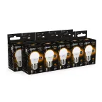 Лампа светодиодная LED 6.5 Вт 520 лм 3000К шар P45 теплый E27 AC 220В Black Gauss
