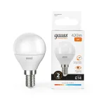 Лампа светодиодная LED 6 Вт 420 лм 3000К шар P45 теплый E14 AC 220В Elementary Gauss