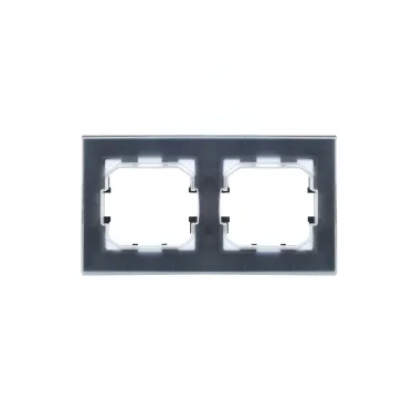 BRITE Рамка 2 поста IP44 РУ-2-БрС-44 сталь