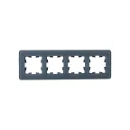 BRITE Рамка 4 поста РУ-4-2-Бр стекло графит RE IEK