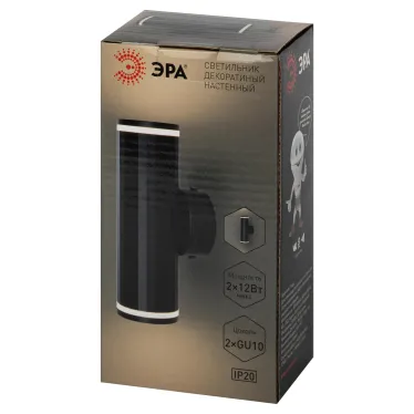 Подсветка декоративная WL45 BK MR16 GU10 12Вт черный IP20 для интерьера, стен