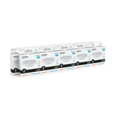Лампа светодиодная LED 11 Вт 830 лм 4100К таблетка нейтральный GX53 AC 220В Elementary Gauss