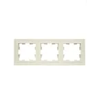 BRITE Рамка 3 поста РУ-3-БрКр бежевый
