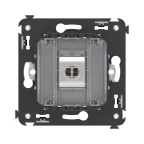 Avanti Компьютерная розетка RJ-45 без шторки в стену, кат.5e одинарная экранированная, Закаленная сталь