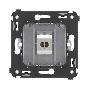 Avanti Компьютерная розетка RJ-45 без шторки в стену, кат.5e одинарная экранированная, Закаленная сталь