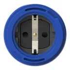 Розетка встр 16А/250V/2P+E/IP68 фланец 75х75 мм подпружиненная крышка NAUTILUS