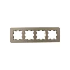 BRITE Рамка 4 поста РУ-4-1-Бр металл латунь RE IEK