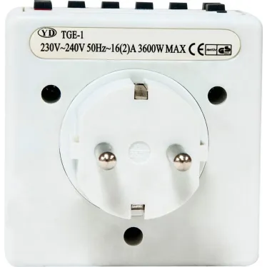 Розетка с таймером (недельная) электронная IP20 16А 3500W