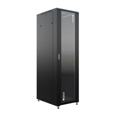 SKAT TB-32R680GF-B Шкаф напольный универсальный серверный 32U 600х800мм дверь стекло