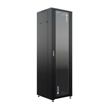 SKAT TB-32R660GF-B Шкаф напольный универсальный серверный 32U 600х600мм дверь стекло