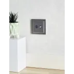 BRITE Рамка 1 пост IP44 РУ-1-БрС-44 сталь