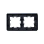 BRITE Рамка 2 поста РУ-2-2-Бр стекло графит RE IEK