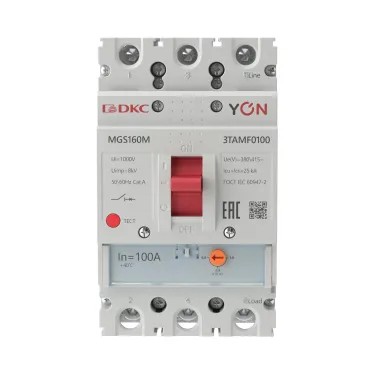 Выключатель автоматический YON MGS160 3P 80-100A 25kA