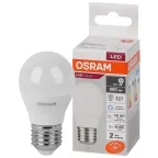                  Лампа светодиодная LED 10 Вт E27 6500К 800Лм шарик 220 В (замена 75Вт) OSRAM
               