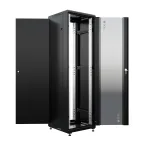 SKAT TB-32R660GF-B Шкаф напольный универсальный серверный 32U 600х600мм дверь стекло