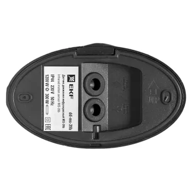 ИК датчик движения наст. 1200Вт 180гр. до 12м IP44 MS-39b черный PROxima