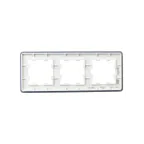 BRITE Рамка 3 поста РУ-3-2-Бр стекло белый RE IEK