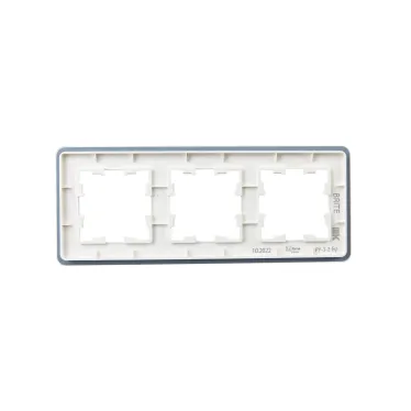 BRITE Рамка 3 поста РУ-3-2-Бр стекло белый RE IEK