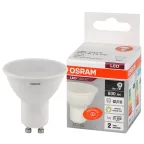                  Лампа светодиодная LED 10 Вт GU10 3000К 800Лм спот 220 В (замена 75Вт) OSRAM
               