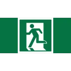                  Знак безопасности BL-3015.E01-01''Выход здесь (лев.)''
               