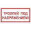 Знак безопасности BL-3015.T18''Троллей под напряжением!''