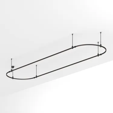 Трек ART-APRIORI-OVAL-ROD-400-4000x1000 (BK) (ARL, IP20 металл, 3 года)