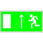                  Знак безопасности PS-50206.E12''Напр. к эвакуационному выходу прямо (лев.)''
               