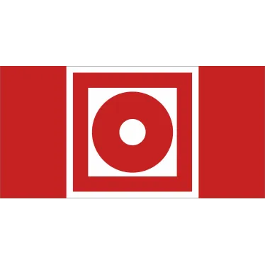 Знак безопасности BL-3015A.F10''Кнопка включения установок пожарной автоматики''