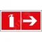 Знак безопасности PP-36162.F33''Указ. движения к огнетушителю направо''