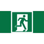                  Знак безопасности NPU-2714.E01-02''Выход здесь (прав.)''
               