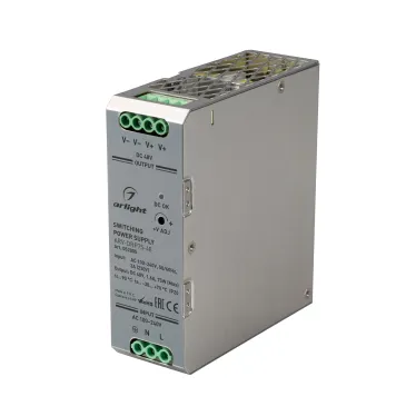 Блок питания ARV-DRP75-48 (48V, 1.6A, 75W) (ARL, IP20 Металл, 5 лет)