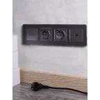 BRITE Розетка HDMI РHDMI-0-БрС сталь