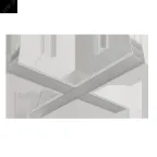 Светильник светодиодный административный офисный ДВО02-2х10-001 Line Low X 940