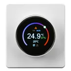                 ROUND Термостат электронный с индикацией Wi-Fi скрытой установки перламутр
               