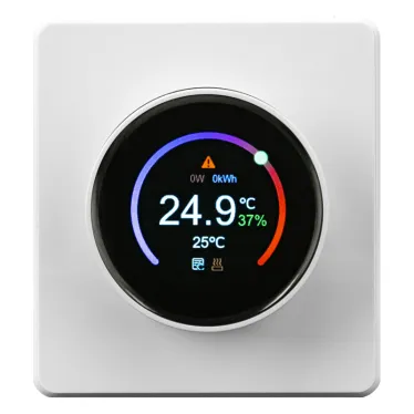 ROUND Термостат электронный с индикацией Wi-Fi скрытой установки перламутр
