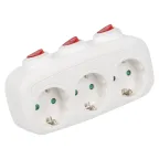                  Разветвитель сетевой S-GES3-16OB WHITE с выключателем, с/з. 3 гнезда. 16А, 3500Вт. Белый. ТМ Uniel
               