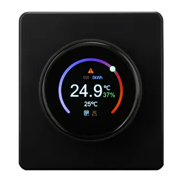 ROUND Термостат электронный с индикацией Wi-Fi скрытой установки оникс