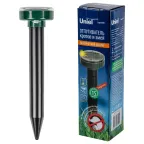                  Устройство для отпугивания кротов и змей UDR-S20 SOL GREEN , на солнечной батарее. Постоянная частота вибрации. Аккумулятор в/к. IP44. Зеленый. TM
               