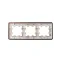 BRITE Рамка 3 поста РУ-3-1-Бр металл коричневый RE AL IEK