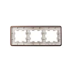 BRITE Рамка 3 поста РУ-3-1-Бр металл коричневый RE AL IEK