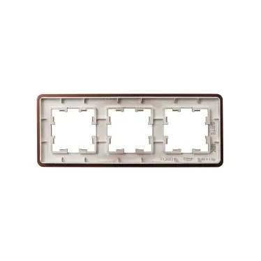 BRITE Рамка 3 поста РУ-3-1-Бр металл коричневый RE AL IEK