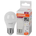                  Лампа светодиодная LED 7 Вт E27 3000К 560Лм шарик 220 В (замена 60Вт) OSRAM
               