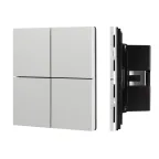                  INTELLIGENT ARLIGHT Кнопочная панель KNX-304-23-IN Silver (BUS, Frameless) (IARL, IP20 Металл, 2 года)
               