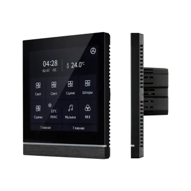 Панель управления сенсорная с дисплеем INTELLIGENT ARLIGHT KNX-113-40-MULTI-V4-IN (20-30V) (IARL, IP20 пластик, 2 года)