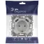 Розетка 2P+E 16A-250В, штор. с 2xUSB 5В-3А, Эра Elegance, алюминий 14-4109-03