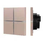                  INTELLIGENT ARLIGHT Сенсорная панель KNX-304-13-IN Champagne (BUS, Frameless) (IARL, IP20 Металл, 2 года)
               