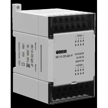 Модуль дискретного ввода-вывода МК110-220.4ДН.4Р | 60594 | ОВЕН